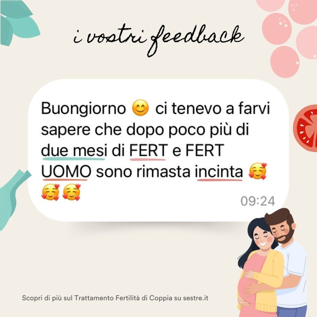Feedback Opinioni recensioni sestre fert + fert uomo per rimanere incinta e aiutare la fertilità femminile e maschile